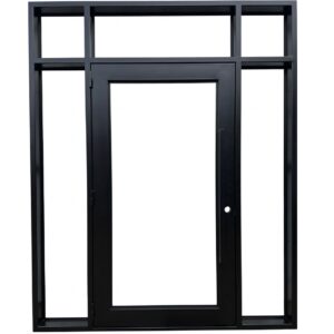 Germany-Entry metal door with sidelights and transom